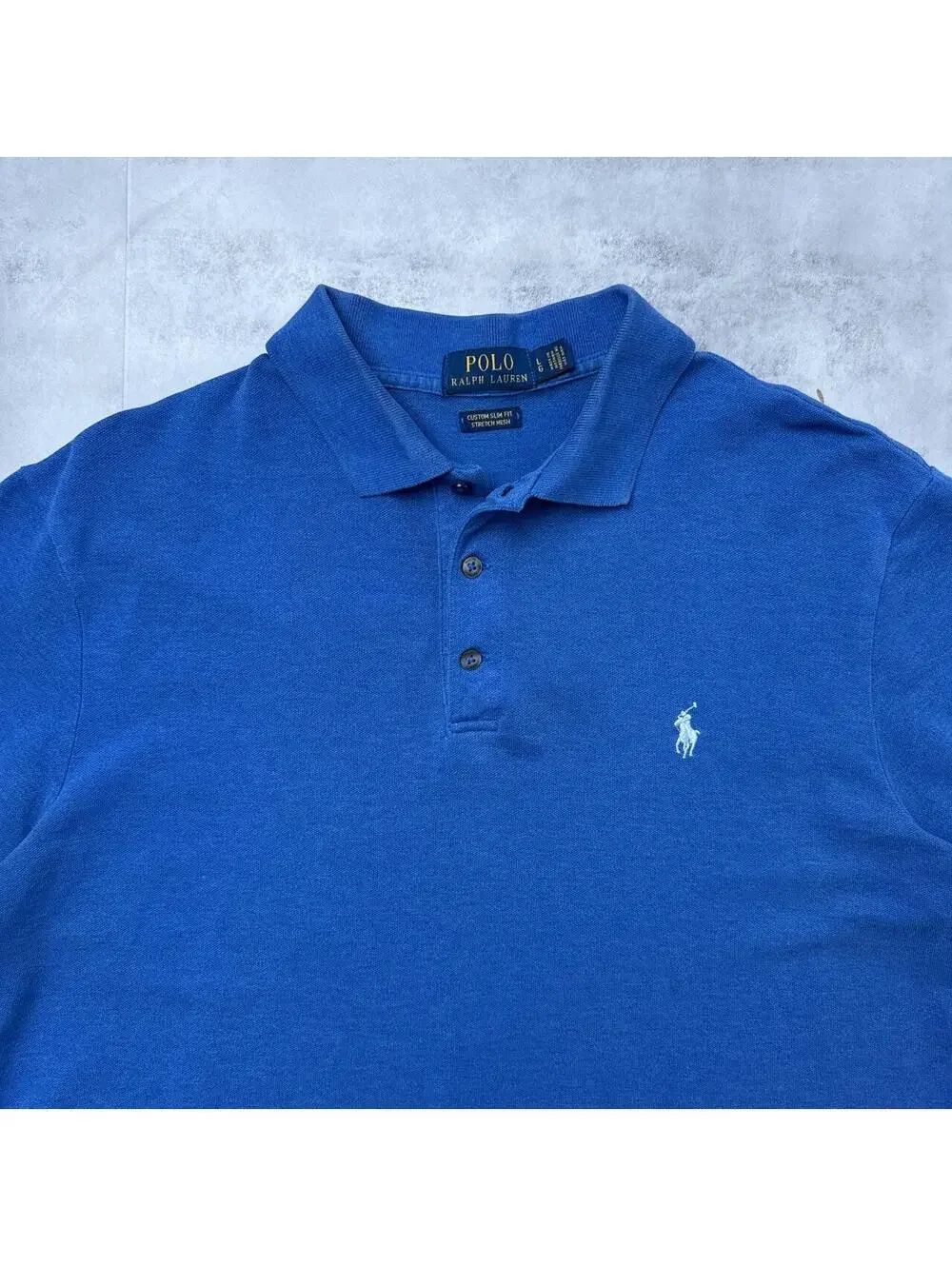 Y2K Polo Ralph Lauren Blue Polo Shirt
